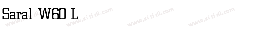 Saral W60 Light字体转换